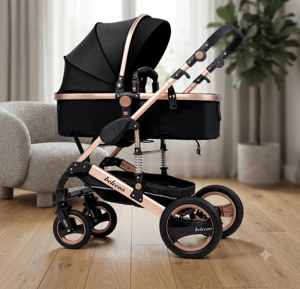 2 in 1 Foldable Pram Baby Stroller