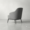 Modern Upholstered Accent Chair with Curved Backrest