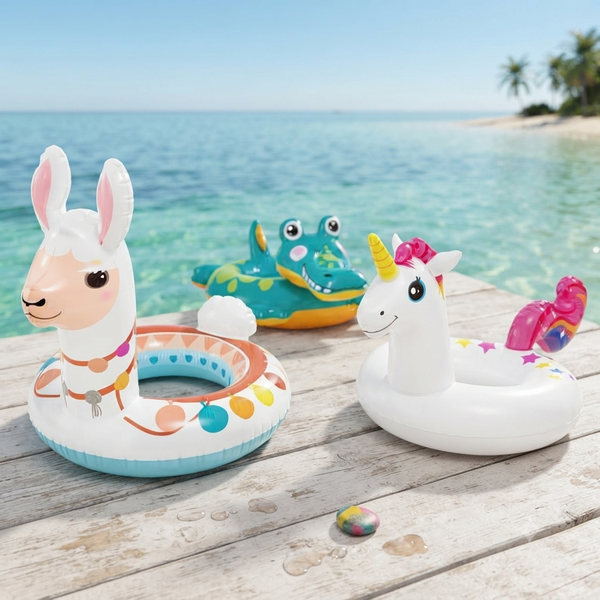 Inflatable Baby Animal Cartoon Swim Ring