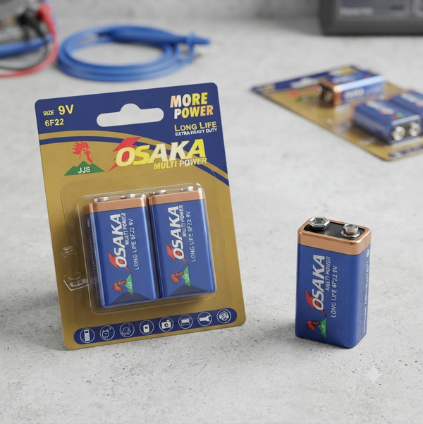 Pack of 2 9V Zinc Carbon Battery
