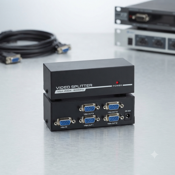4 Port 200MHz VGA Splitter (1920 x1440)