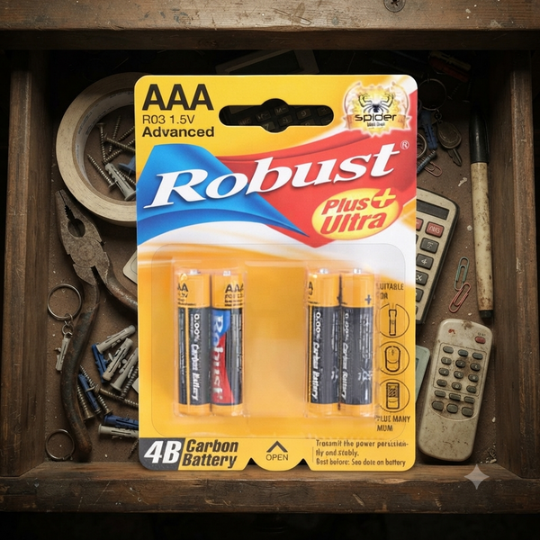 Robust Batteries AAA 1.5V 4 Pieces