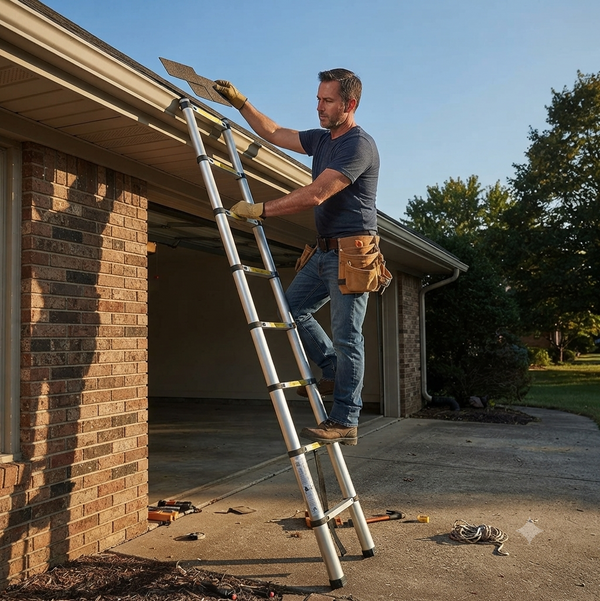 2.6M Telescopic Aluminum Ladder