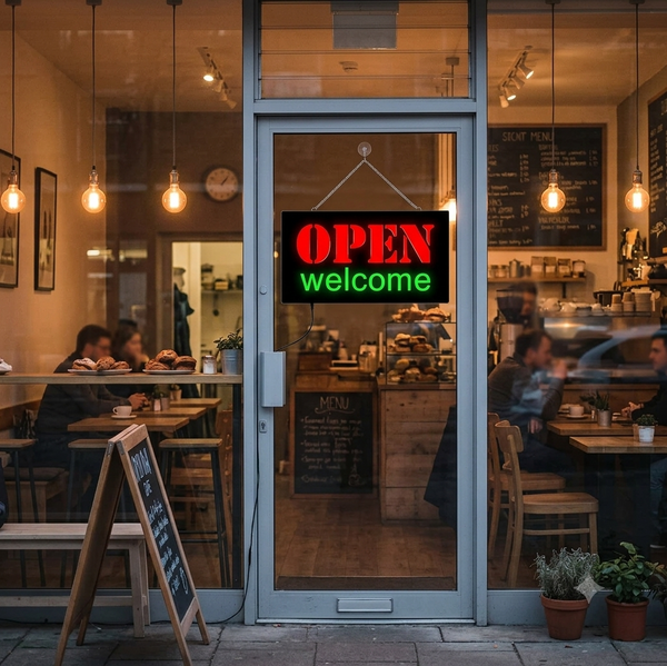 Open Welcome LED Sign Board