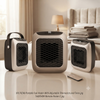 Portable Fan Heater With Adjustable Thermostat and Timer