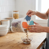 4 Compartment Plastic Cereal Dispenser Jar