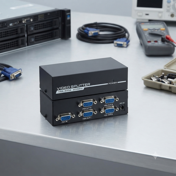 4 Port 200MHz VGA Splitter (1920 x1440)