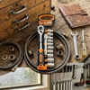 12-Piece Metric Ratchet and Socket Kit displayed on a wooden table with tools and fittings.