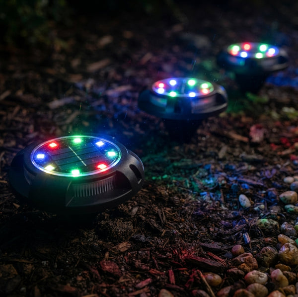 4PCS Outdoor Solar Light RGB Light