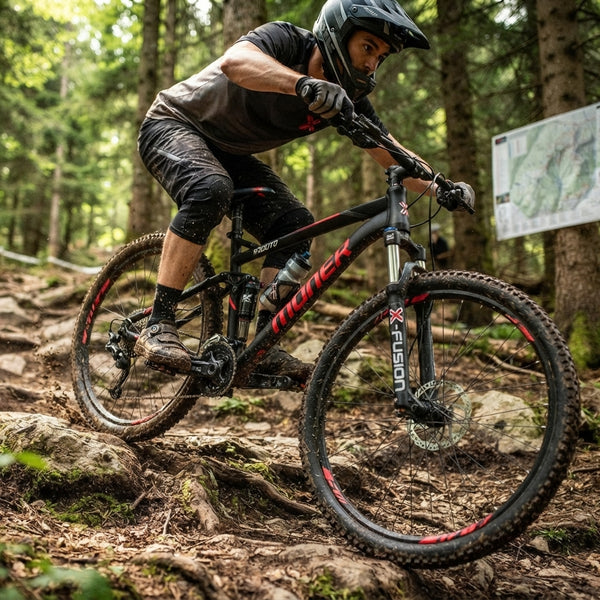 Enduro Mountain Bike with Aluminum Frame and Disc Brakes