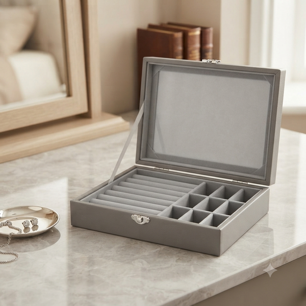 Multiple Compartments Jewelry Storage Box
