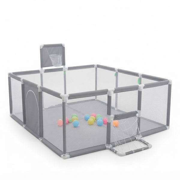 Baby Playpen With Basketball Hoop