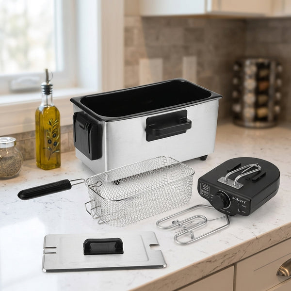 2000W Multifunctional 3L Deep Fryer with Overheat protection
