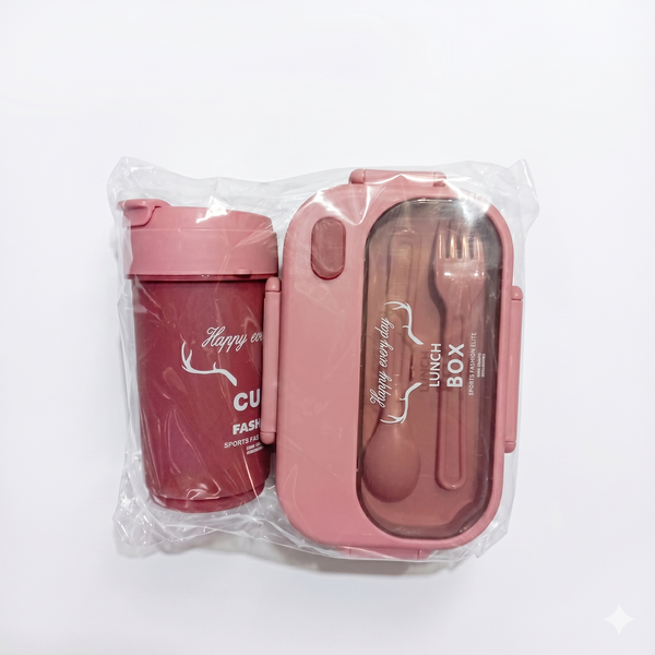 Kids Bento Lunch Box and Matching Drink Cup