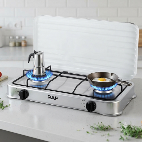 Portable Stainless Steel Two Cooktops Gas Stove