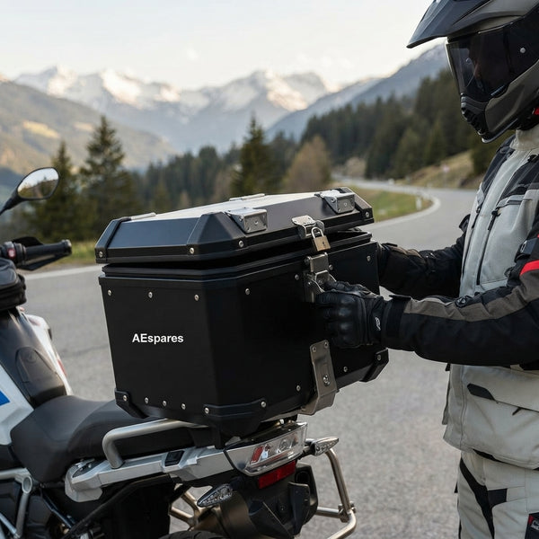 38L Motorcycle Aluminum Alloy Top Box Tail Case