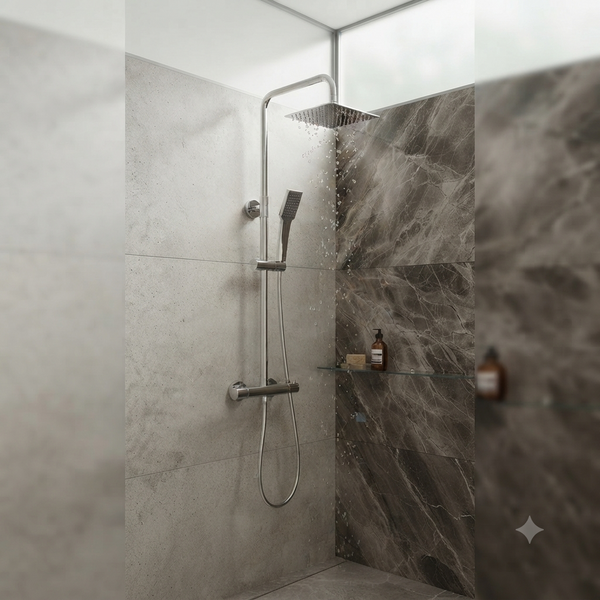 Stainless Steel Thermostatic Shower System