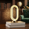 Oval Crystal Table Lamp