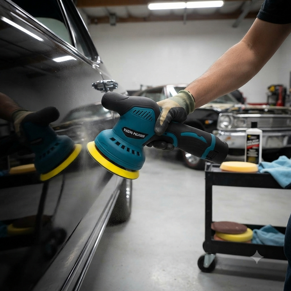12V Electric Car Polisher Machine With Polishing Pad Kit