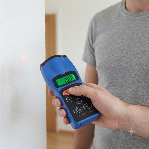Ultrasonic Distance Measurer Laser Point Range Finder