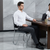 Chrome Frame Stacking Visitor Chair with Padded Seat