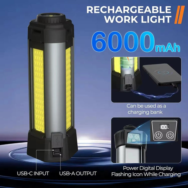 Rechargeable Waterproof COB LED Work Light