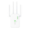 U10 1200Mbps Dual Band 5G WiFi Extender Router with three antennas and indicator lights.