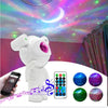 Star Projector Galaxy Night Light creating a cosmic display with vibrant colors and remote control features.
