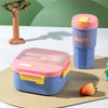 3-Compartment Bento Lunch Box and Cup