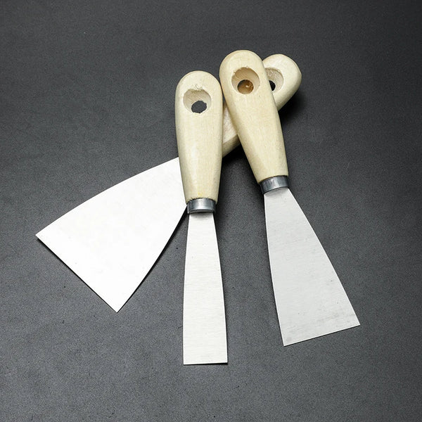 Carbon Steel Putty Knife with Wooden Handle