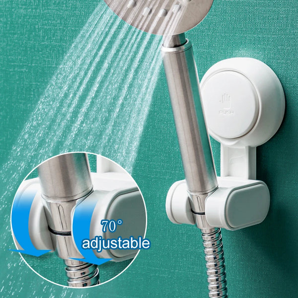 1Suction Cup Shower Head Holder of Adjustable Height