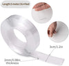 Double-Sided Nano Gel Grip Tape roll showcasing 5 meters length and 2mm thickness for versatile, residue-free adhesion.