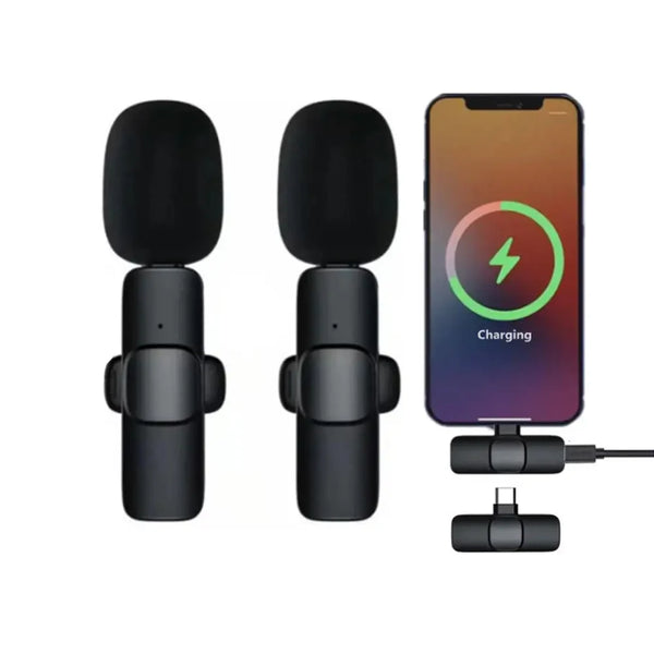 Rechargeable Wireless Condenser Microphone with Type-C Interface