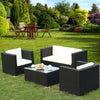 Modern Design Poly Rattan Corner Sofa Set