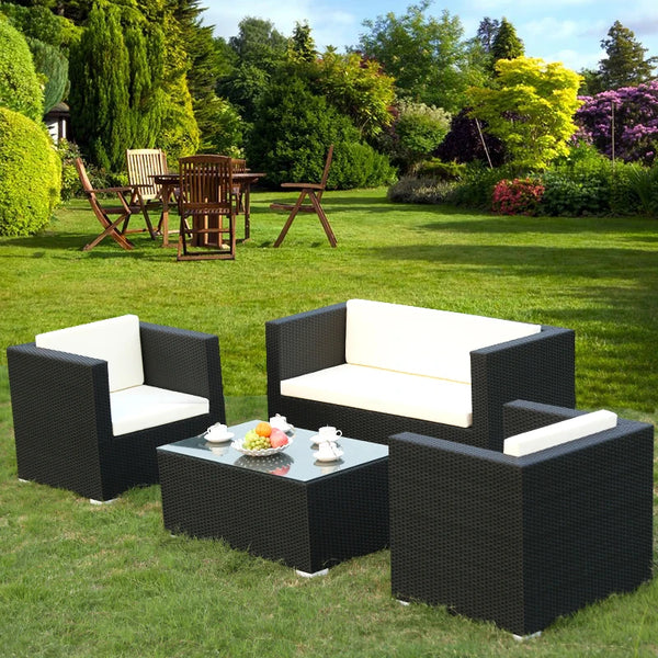 Modern Design Poly Rattan Corner Sofa Set