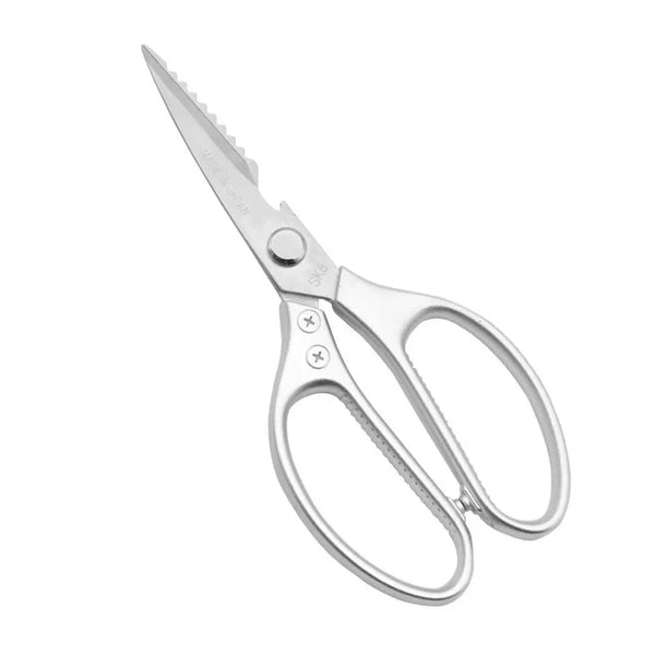 Multi-Function Stainless Steel Kitchen Scissors for cutting vegetables, herbs, and trimming poultry.