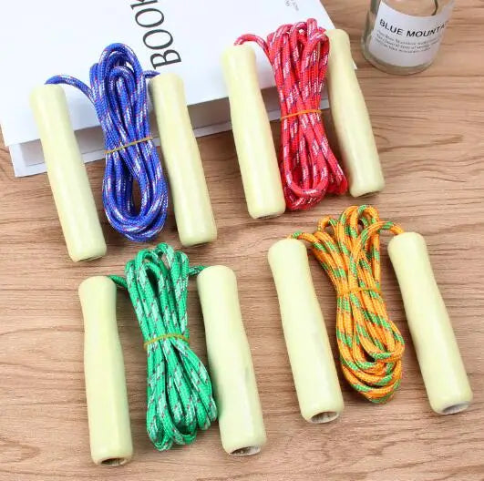 Wooden Handle Cotton Jump Rope