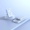 PD15W PD22.5W 10000mAh Magnetic Wireless Power Bank on a charging dock with a sleek design.