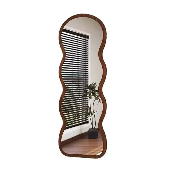 Full Length Wave Shape Bedroom Wall Mirror