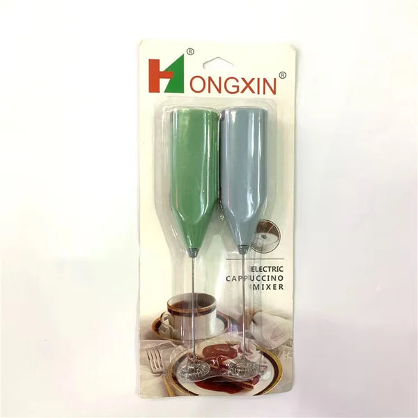 2PCS Electric Egg Beater & Milk Frother Set