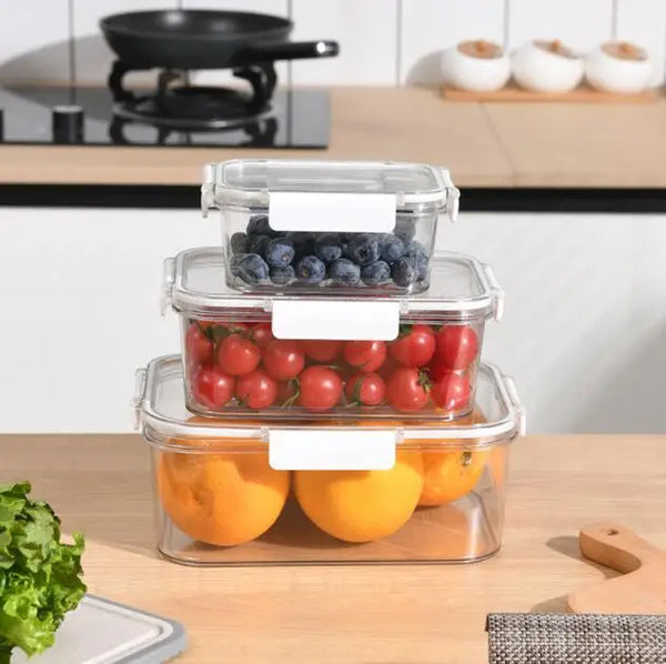 Airtight Clear Plastic Food Storage Containers