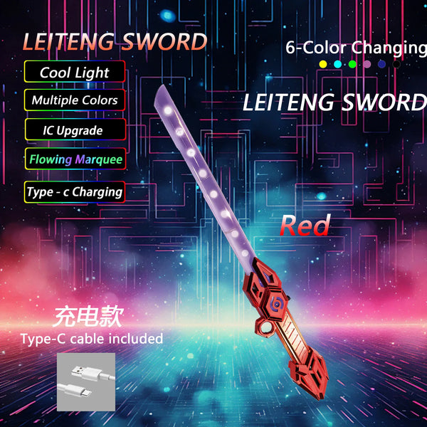 LED Motion-Activated Kids Light-Up Saber Toy with cool light and multiple color effects for imaginative play.