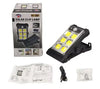 Portable Solar Clip Lights Motion Sensor with instructional materials and accessories.