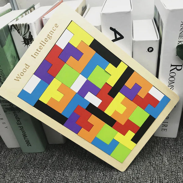 Wooden Square Puzzle Set