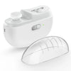 Home Use Automatic Electric Nail Clipper along with its protective cover for safe and easy nail care.