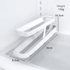 Refrigerator Egg Rolling Organiser for Storage dimensions showing 36cm length and 10.5cm height in a fridge.