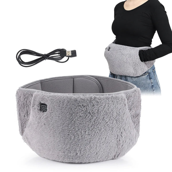 USB Electric Heating Belt designed for comfort with a plush wrap providing targeted heat therapy.