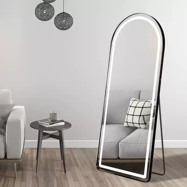 Smart Touch Arch LED Full Length Floor Standing Mirror