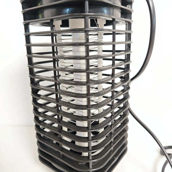 Electric Mosquito Killer Lamp Bug Zapper LED Light close-up showing the design and safety features of the device.