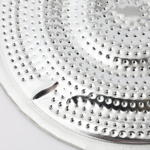 Double-Layer Iron Silver Anti-Hot Heat Diffuser with a textured surface for optimal heat distribution.